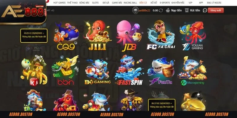 Khám phá tựa game bắn cá AE888 đáng trải nghiệm