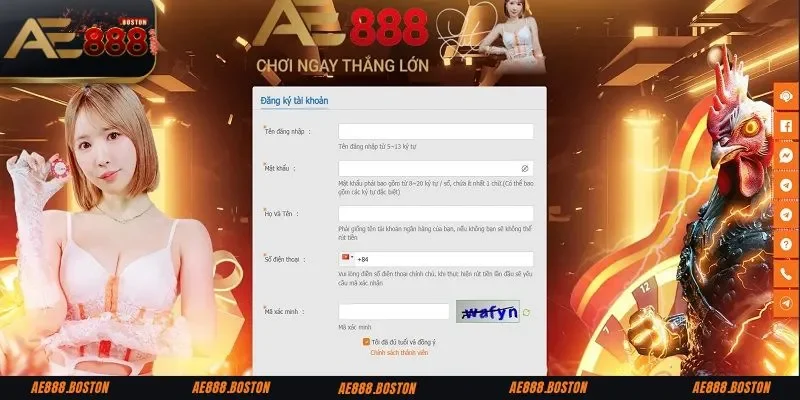 Đăng Ký AE888 Điều kiện đăng ký AE888 thành công